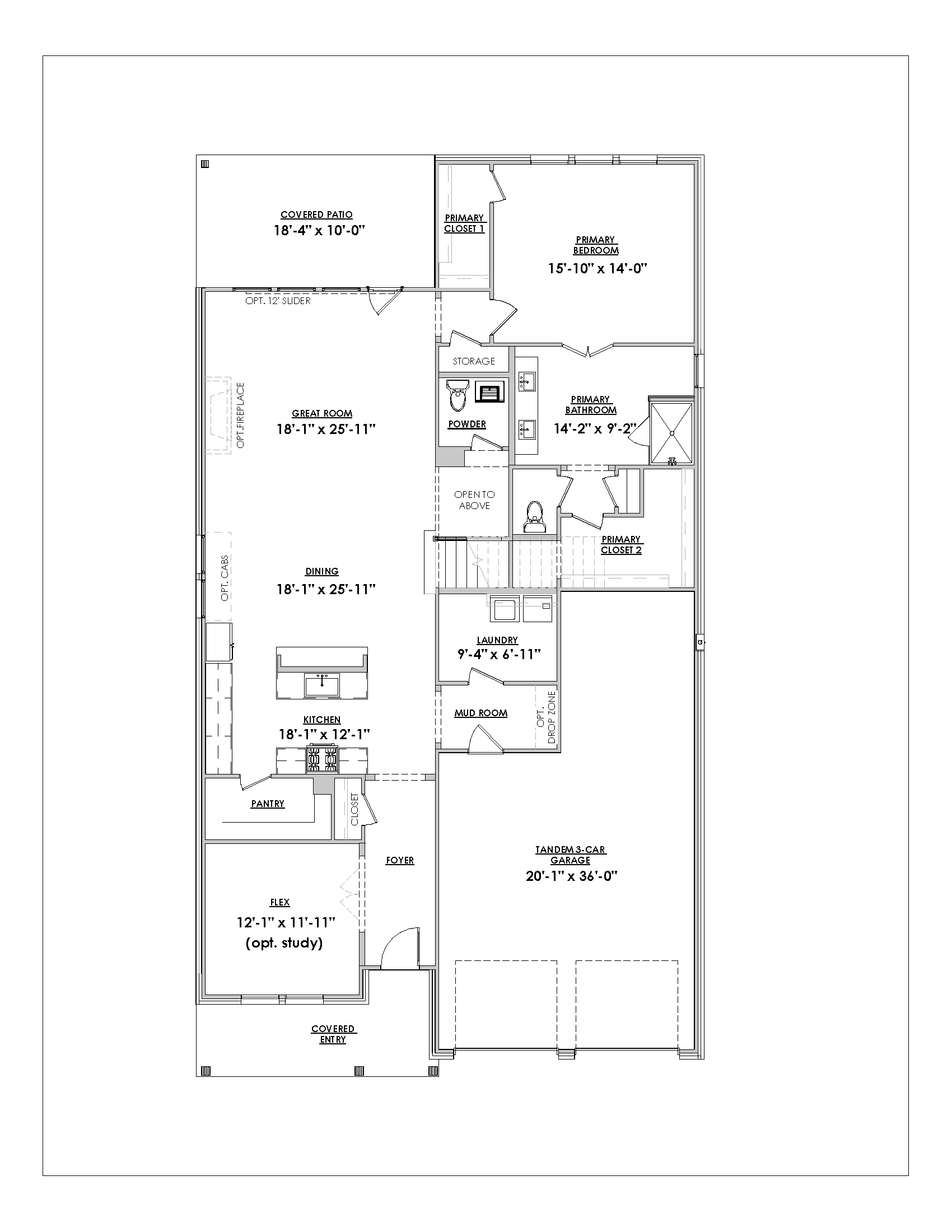 Longview Floor Plan - 1st Floor