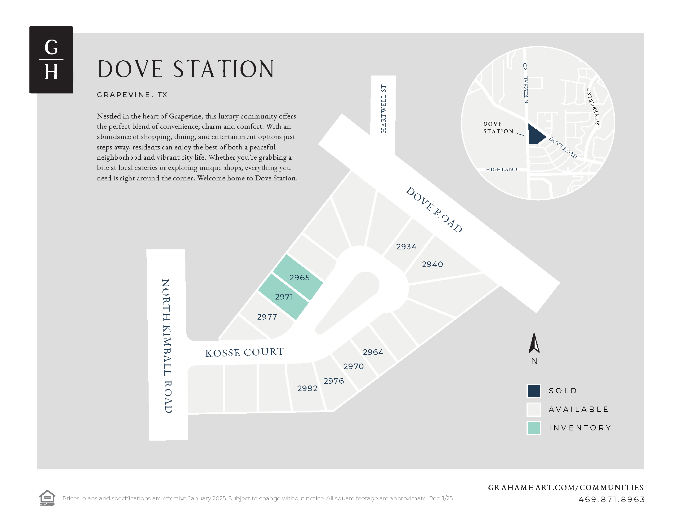 Dove Station Luxury Series community plat map